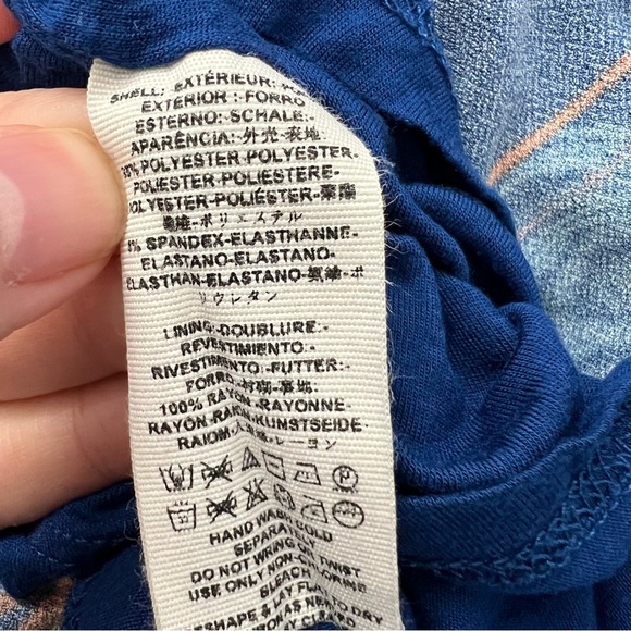 Free People Women’s tropical daydream printed mini dress, Small, blue - Picture 5 of 5